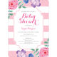 Vintage Flower Baby Shower Invitations Image 5 of 6